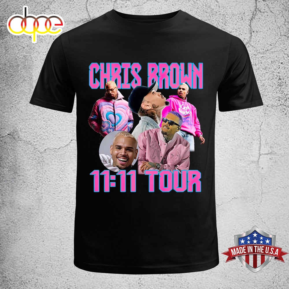 Chris Brown 1111 Tour 2024 Music Unisex T Shirts