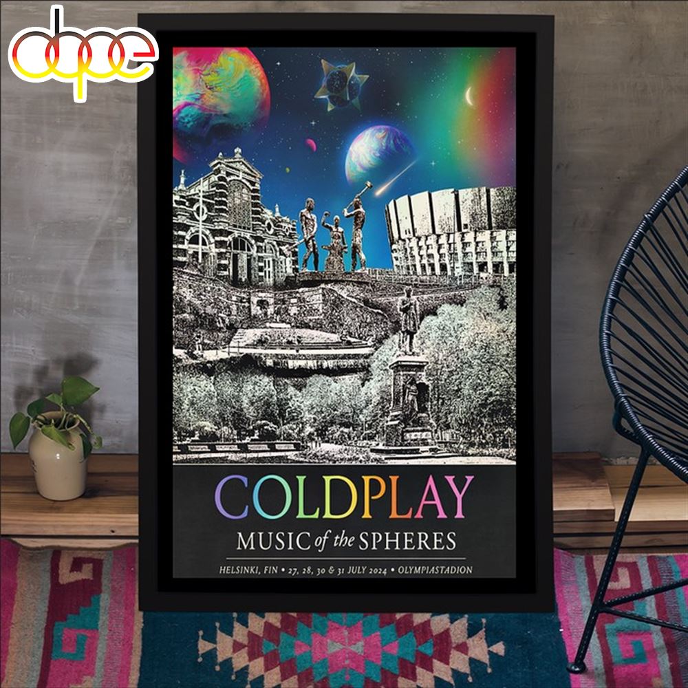 Coldplay Music Of The Spheres World Tour 2022 -2023 Dates Poster Canvas ...