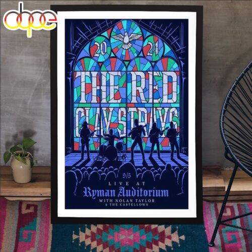 The Red Clay Strays Ryman Auditorium, Nashville, TN Tour 2024 Poster