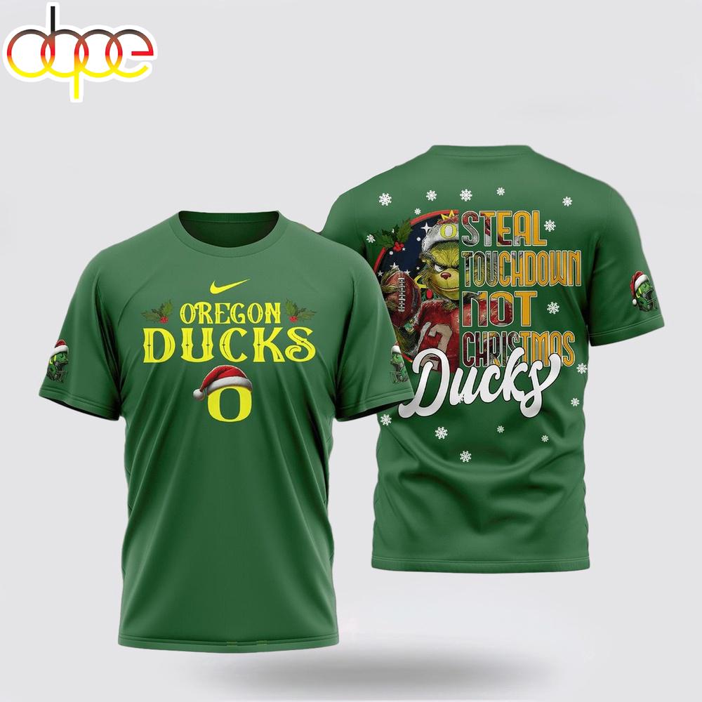 Oregon Ducks Big 10 Conference Champions Fan Celebrating 2024 3D T-Shirt